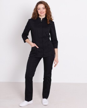 Medical suit for women Sakura black 124-321-678 (6613303) Medical suit for women Sakura black 124-321-678 (6613303) фото 1