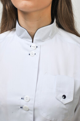 Костюм медицинский Рубина+ Бр. зауженные. COTTON. Белый / темно-синий (544657) Костюм медицинский Рубина+ Бр. зауженные. COTTON. Белый / темно-синий (544657) фото 6