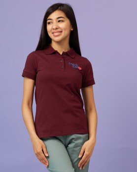 Medical polo for women cherry with embroidery Medicine 147-416-637 (6613410) Medical polo for women cherry with embroidery Medicine 147-416-637 (6613410) фото 1