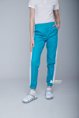 Women's medical trousers "Vanessa" turquoise (3399109) Women's medical trousers "Vanessa" turquoise (3399109) фото 3