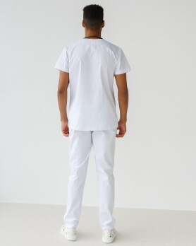 Medical suit for men Milan white 134-324-708 (6613670) Medical suit for men Milan white 134-324-708 (6613670) фото 2