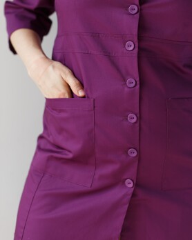 Women's medical gown Sophie purple +SIZE 306-335-677 (6625321) Women's medical gown Sophie purple +SIZE 306-335-677 (6625321) фото 7