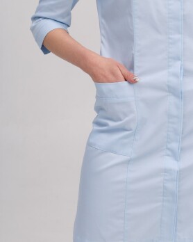 Medical gown women's Sakura azure 160-462-678 / 310-462-678 (6613598) Medical gown women's Sakura azure 160-462-678 / 310-462-678 (6613598) фото 5