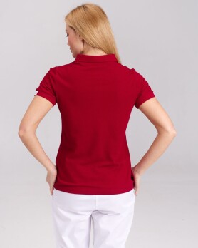 Medical polo for women burgundy with embroidery Medicine 147-349-637 (6613385) Medical polo for women burgundy with embroidery Medicine 147-349-637 (6613385) фото 2