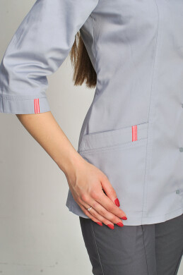 Isabella Jacket. Light grey with red (trim) (544989) Isabella Jacket. Light grey with red (trim) (544989) фото 3