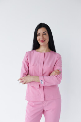 Women's medical suit Jacqueline pink (Viscose “Elite”) 440-337-927 (6624470) Women's medical suit Jacqueline pink (Viscose “Elite”) 440-337-927 (6624470) фото 2