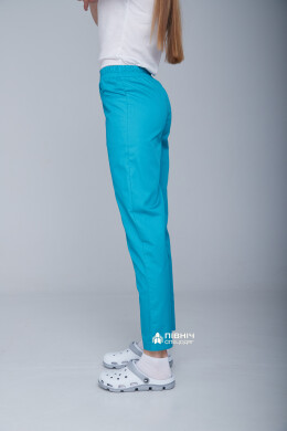 Women's medical trousers "Francesca" turquoise (3399108) Women's medical trousers "Francesca" turquoise (3399108) фото 2