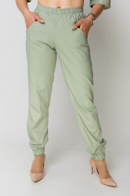Women's jogger trousers. COTTON. Pistachio (549994) Women's jogger trousers. COTTON. Pistachio (549994) фото 1