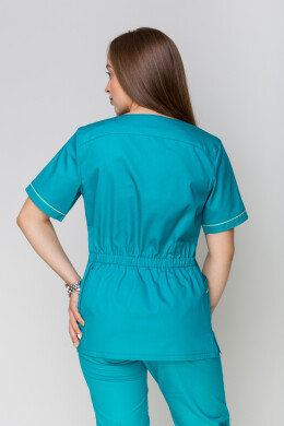 Медичний костюм Монік+ Бр. завужені. COTTON. Кариби + салат (кант) (5410149) Медичний костюм Монік+ Бр. завужені. COTTON. Кариби + салат (кант) (5410149) фото 3