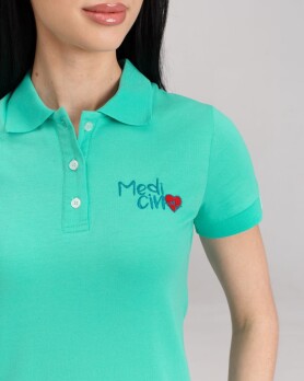 Medical polo for women menthol with embroidery Medicine 147-441-637 (6613408) Medical polo for women menthol with embroidery Medicine 147-441-637 (6613408) фото 3