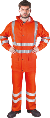 Костюм водонепроницаемый сигнальный (ПУ/ПВХ) из СВП KPLPUFLUO P (222256) Костюм водонепроницаемый сигнальный (ПУ/ПВХ) из СВП KPLPUFLUO P (222256) фото 1