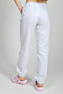 Medical joggers women's white. COTTON (544958) Medical joggers women's white. COTTON (544958) фото 3
