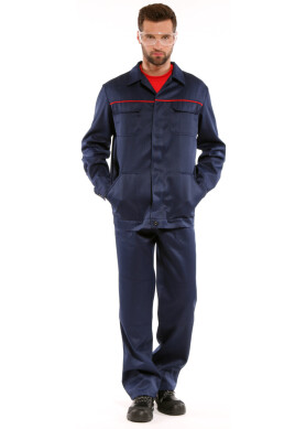 Work jacket ‘STANDARD’ (twill 255 g/m2) blue (7771631) Work jacket ‘STANDARD’ (twill 255 g/m2) blue (7771631) фото 1