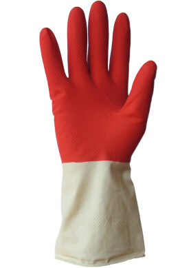 Rubber latex gloves "Rose" two-tone - NORTH OVERALLS | Buy Rubber latex gloves "Rose" two-color workers in Kiev: price, reviews, sale Rubber latex gloves "Rose" (106) фото 1