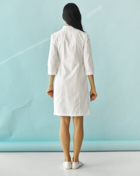 Medical gown women's Elizabeth white 416-324-679 (6613604) Medical gown women's Elizabeth white 416-324-679 (6613604) фото 3