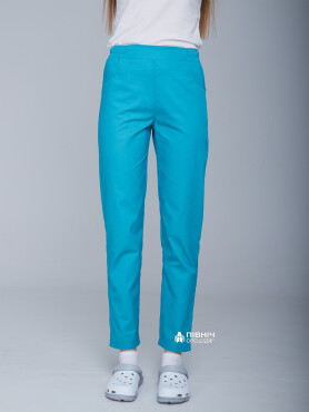 Women's medical trousers "Francesca" turquoise (3399108) Women's medical trousers "Francesca" turquoise (3399108) фото 1