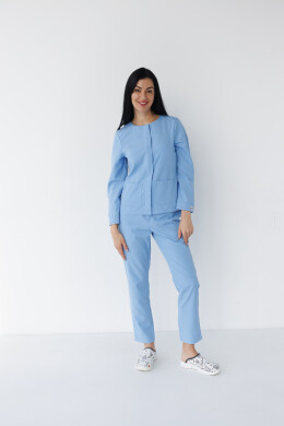 Women's medical suit Jacqueline blue (Viscose “Elite”) 440-333-927 (6624467) Women's medical suit Jacqueline blue (Viscose “Elite”) 440-333-927 (6624467) фото 1