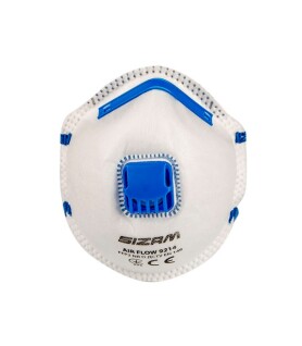 Респиратор Sizam одноразовый с клапаном выдоха Air Flow 9214 FFP2 (упаковка 20 шт.) 35003 (8137995) Респиратор Sizam одноразовый с клапаном выдоха Air Flow 9214 FFP2 (упаковка 20 шт.) 35003 (8137995) фото 1