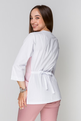 Медицинский костюм Лилия+ Бр. зауженные. COTTON. Белый + розовый / пепельная роза (5411171) Медицинский костюм Лилия+ Бр. зауженные. COTTON. Белый + розовый / пепельная роза (5411171) фото 14