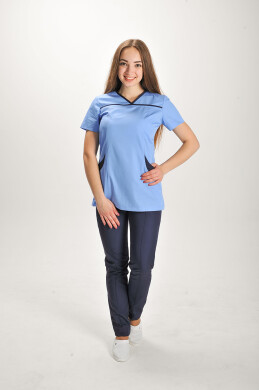 Suit I-30+ Br. skinny. COTTON. Blue / navy blue (544707) Suit I-30+ Br. skinny. COTTON. Blue / navy blue (544707) фото 1