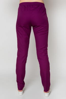Костюм медицинский Кристина+Бр. зауженные. COTTON. Белый / баклажан (5410101) Костюм медицинский Кристина+Бр. зауженные. COTTON. Белый / баклажан (5410101) фото 3