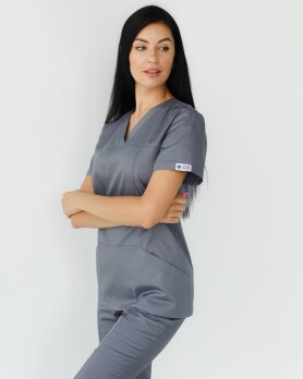 Medical shirt women's Topaz dark gray 164-408-705 (6613526) Medical shirt women's Topaz dark gray 164-408-705 (6613526) фото 6
