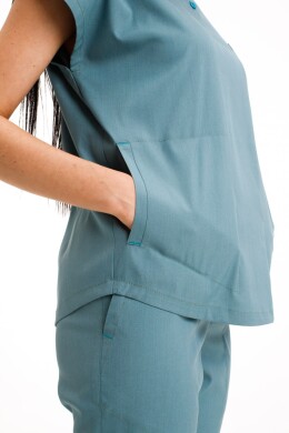 Women's medical suit Sydney azure-gray 497-428-677 (6636867) Women's medical suit Sydney azure-gray 497-428-677 (6636867) фото 5