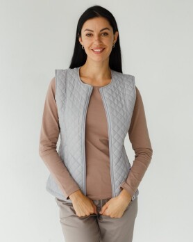 Medical insulated vest women's Geneva gray 366-328-844 (6613199) Medical insulated vest women's Geneva gray 366-328-844 (6613199) фото 4