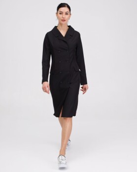 Medical gown women's Monica black 356-321-677 (6613589) Medical gown women's Monica black 356-321-677 (6613589) фото 2