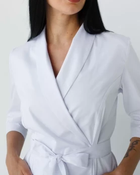 Medical gown for women Osaka white 506-324-945 (6637722) Medical gown for women Osaka white 506-324-945 (6637722) фото 3