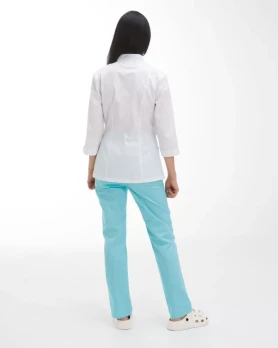 Medical suit for women Sakura white-menthol 124-441-679 (6637839) Medical suit for women Sakura white-menthol 124-441-679 (6637839) фото 2