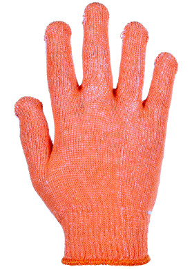 Gloves with PVC dots orange (32009) Gloves with PVC dots orange (32009) фото 2
