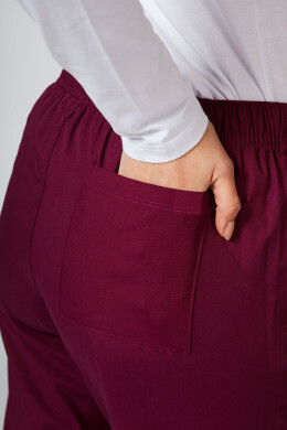 Women's medical trousers straight "Sofia" burgundy (7700302) Women's medical trousers straight "Sofia" burgundy (7700302) фото 4