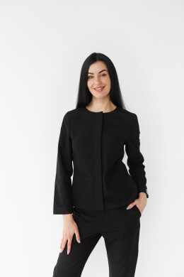 Women's medical suit Jacqueline black (Viscose “Elite”) 440-321-927 (6624472) Women's medical suit Jacqueline black (Viscose “Elite”) 440-321-927 (6624472) фото 2