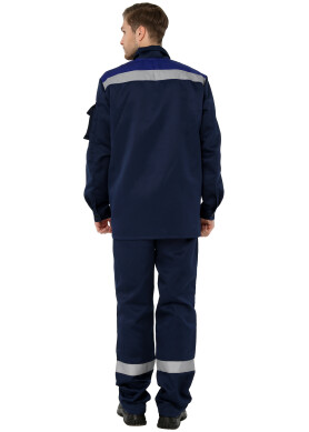 Work trousers with reflective stripes blue Work trousers with reflective stripes blue фото 2