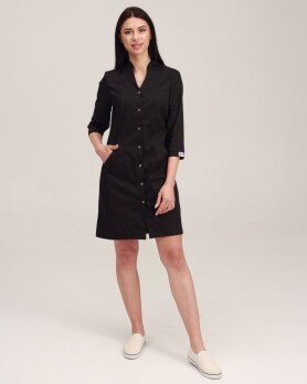 Medical gown women's Elizabeth black 416-321-679 (6613605) Medical gown women's Elizabeth black 416-321-679 (6613605) фото 2