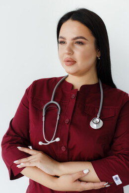 Women's medical gown Valerie Marsala +SIZE 156-326-677 (6625326) Women's medical gown Valerie Marsala +SIZE 156-326-677 (6625326) фото 2