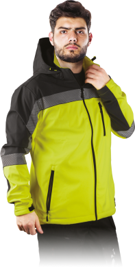 Signal jacket with SOFTSHELL LH-PIROL YB (222146) Signal jacket with SOFTSHELL LH-PIROL YB (222146) фото 1