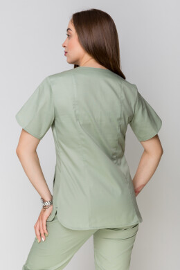 Женский медицинский костюм Батерфляй с джоггерами. COTTON. Фисташка (5410068) Женский медицинский костюм Батерфляй с джоггерами. COTTON. Фисташка (5410068) фото 15