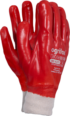 Перчатки покрытые ПВХ красные OX-PVC (300161) Перчатки покрытые ПВХ красные OX-PVC (300161) фото 1