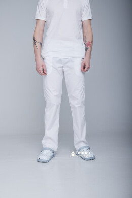 Medical trousers for men "Ivan" white (3399120) Medical trousers for men "Ivan" white (3399120) фото 4