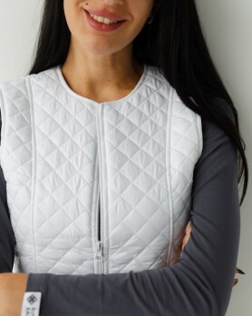 Medical insulated vest women's Geneva white 366-324-844 (6613195) Medical insulated vest women's Geneva white 366-324-844 (6613195) фото 3