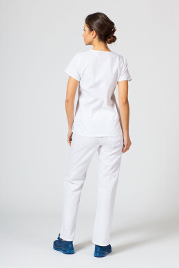 Women’s straight white medical pants (7700102) Women’s straight white medical pants (7700102) фото 7