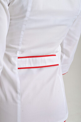 Костюм медицинский Сакура+ Бр. зауженные. COTTON. Белый / красный / вышивка (544681) Костюм медицинский Сакура+ Бр. зауженные. COTTON. Белый / красный / вышивка (544681) фото 4