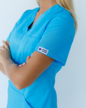 Medical shirt women's Topaz cobalt 164-439-705 (6613523) Medical shirt women's Topaz cobalt 164-439-705 (6613523) фото 2