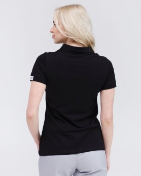 Medical Polo for women black embroidered Lips 147-321-635 (6613422) Medical Polo for women black embroidered Lips 147-321-635 (6613422) фото 2
