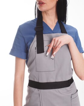 Professional water-repellent apron Florence grey 173-328-909 (6613853) Professional water-repellent apron Florence grey 173-328-909 (6613853) фото 5