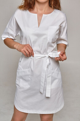 Rio tunic dress. COTTON. White (544766) Rio tunic dress. COTTON. White (544766) фото 7