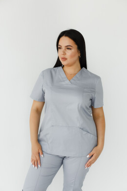 Medical shirt women's Topaz gray 164-328-705 / 386-328-705 (6613496) Medical shirt women's Topaz gray 164-328-705 / 386-328-705 (6613496) фото 6