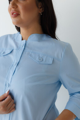 Women's medical gown Valerie azure +SIZE 156-462-677 (6625324) Women's medical gown Valerie azure +SIZE 156-462-677 (6625324) фото 6